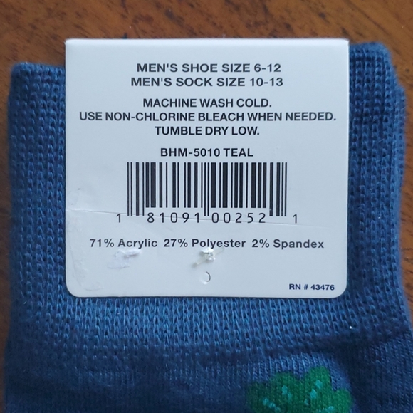 Beverly Hills Polo Club Sloth Print Socks - Picture 9 of 10